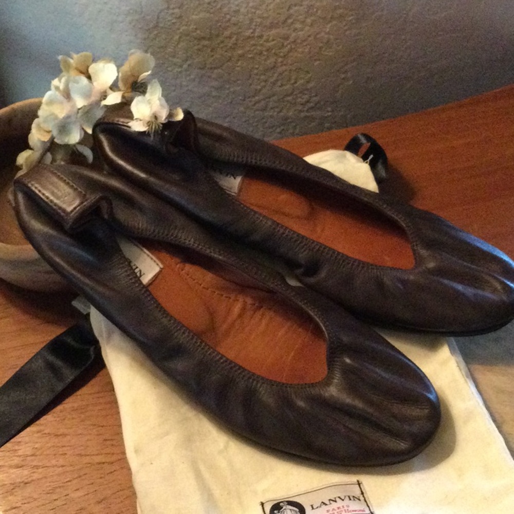 Lanvin Women's chocolate Brown Ballet Flats